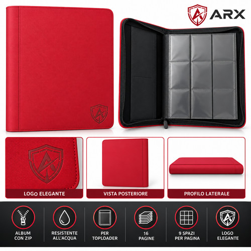 Binder toploader 288 carte - toploader,