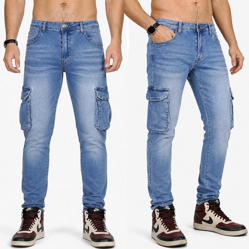 Jeans cargo uomo denim - uomo,