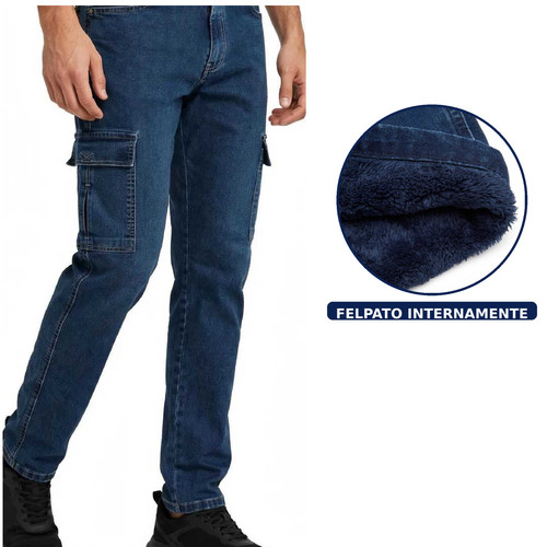 Jeans uomo cargo invernali - jeans,